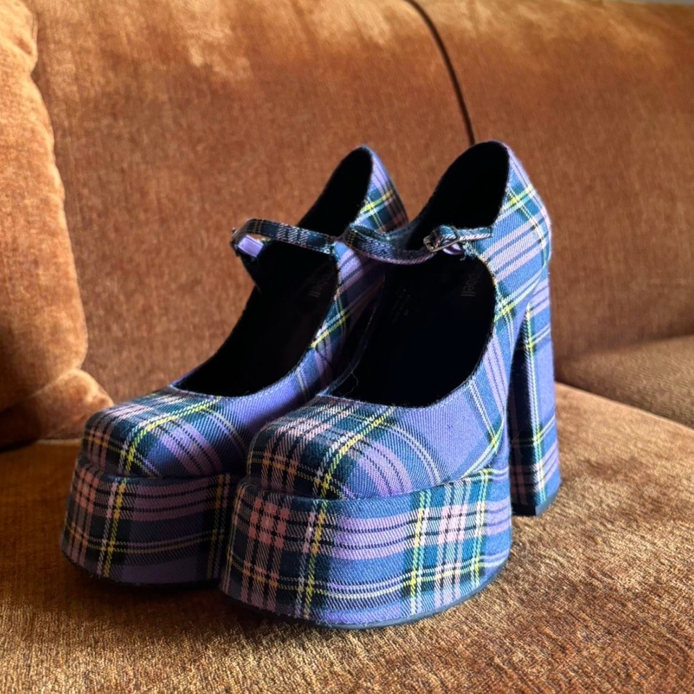 Jeffrey Campbell Platform Heels Plaid